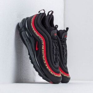 Womens Nike Air Max 97 Leopard Pack Black Size 8 Sneakers Runners Tennis Shoe